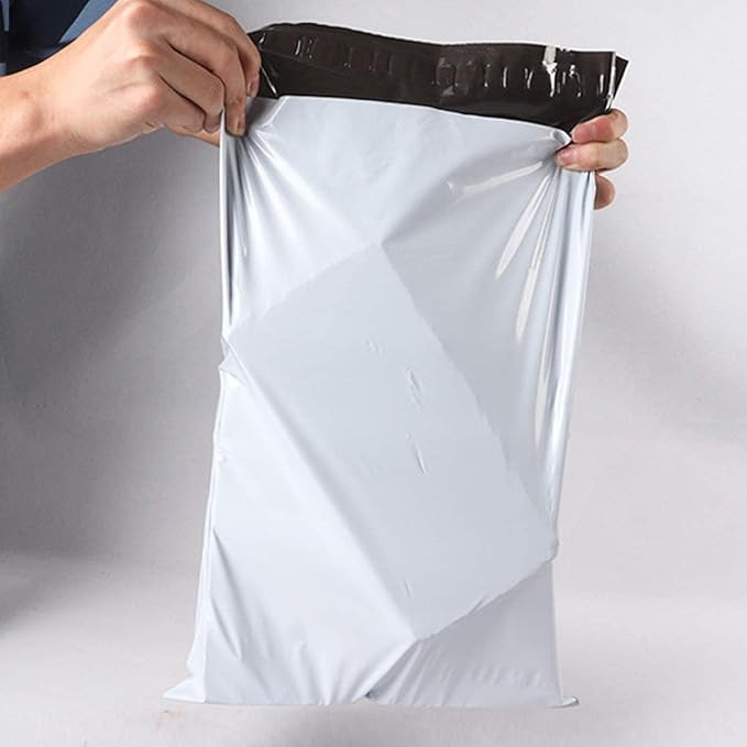 100 adet. 37 x 45 x 5 cm. Kargo poşetleri, zarf depolama ve sevkiyat için kendinden yapışkanlı plastik ambalaj poşetleri.