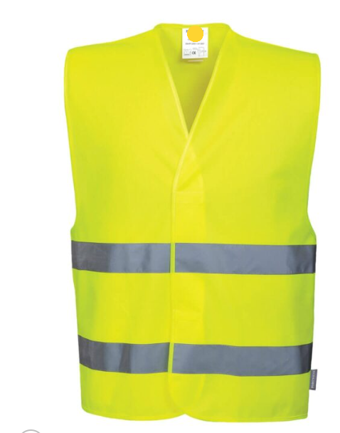 10 Adet, Reflektörlü Yelek, Süper Parlak Neon Şeritler, Ayarlanabilir Cırt Cırtlı Kapatma, İnşaat, Trafik, Koşu, Güvenlik ve Depolama için Unisex.