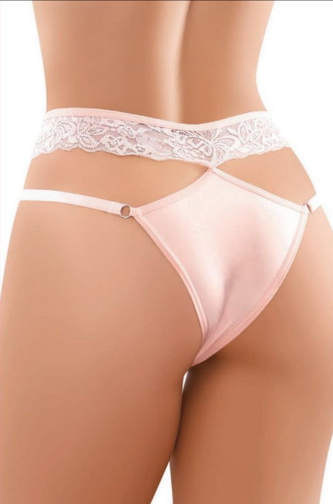 Damen-Fantasiehöschen mit doppelreihiger Knopfleiste und Spitzendetails-9155-2