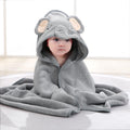 Neues Babybadetuch mit Kapuze und Tiermotiven, weiches, schnell saugfähiges Mikrofaser-Korallenfleece-Babybadetuch